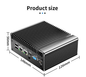 <span class=keywords><strong>Mini</strong></span> PC Industrial de Fábrica, Computadora Integrada sin Ventilador, Intel J6412 con 2*LAN 2*COM DDR4 3200MHz Windows 10/Linux - Product Image 3
