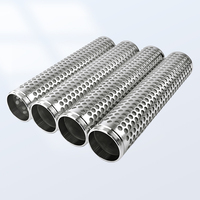 Filter Pipa Jaring Berlubang Ramah Lingkungan dari Baja Tahan Karat 304 316 Kustom, Elemen Saringan Jaring Berlubang untuk Air