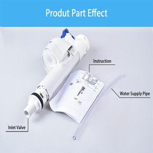 Kits de remplacement de vanne de remplissage de toilettes réglables en ABS, pièces de réparation pour salle de bain avec tuyau de remplissage, compatibles avec Geberit Duravi - Product Image 6