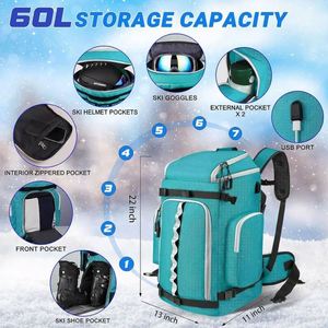 Échantillon Gratuit - Sac à Dos Imperméable et Résistant aux Déchirures pour Bottes de Ski et Casque de Snowboard - Sac de Voyage Durable pour Bottes de Snowboard - Product Image 2