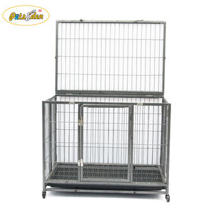 กรงสุนัขพับได้ทำจากโลหะขนาดใหญ่สำหรับใช้ในบ้านกรงสุนัขนอกบ้านกรงสัตว์เลี้ยง - Product Image 2