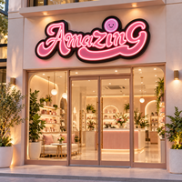 Enseigne LED Néon pour Cosmétiques, Soins de la Peau, Boutiques, Salons, Présentoirs de Vitrine LED pour Magasins