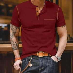 Polo para Hombre de Manga Corta, Transpirable, con Bolsillo, Tela Delgada, Ropa Casual, Tallas Grandes Disponibles - Product Image 2