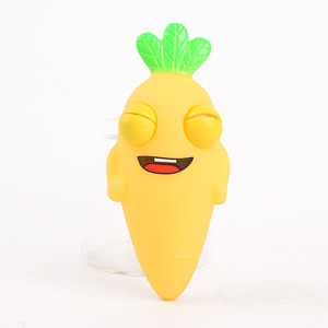 Juguete Antiestrés Creativo de Zanahoria con Ojos Saltones, Juguete Sensorial para Aliviar el Estrés, Juguete de Fruta para Apretar y Salirle los Ojos - Product Image 4