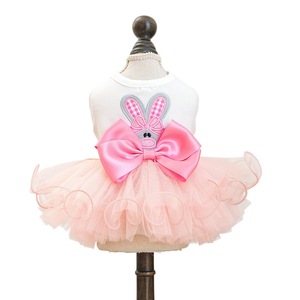 Lindo Vestido de Animalitos para Mascotas, Tutú Rosa con Orejas de Conejo para Perros y Gatos, Atuendo de Pascua - Product Image 5