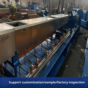 Sợi thủy tinh sợi carbon gia cố nylon Polypropylene vật nuôi vật liệu composite đôi vít đùn granulator đùn - Product Image 4