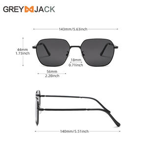 Gafas de sol polarizadas Greyjack para hombre, montura metálica, lentes TAC, protección UV400, para conducir, pescar, hacer excursiones, ciclismo, moda - Product Image 2