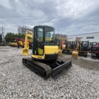 Mini-excavatrice Yanmar VIO55 d'occasion, 5,5 tonnes, bras à oscillation zéro, compacte, sur chenilles, pour les travaux en espace restreint