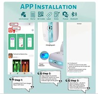 Printer Termal Mini untuk Anak, Koneksi Bluetooth BT, Baterai 1000mAh Terpasang, Pencetakan Foto dan Soal Salah, Ringan