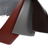 Plinthe murale flexible en PVC moderne, 50 mètres par rouleau, épaisseur 1,7-3 mm, installation simple, pour appartement et cuisine, 63-120 mm