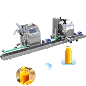 Fácil de operar 0-1000ML Botellas de líquido manuales semiautomáticas Máquina de llenado y tapado de jugo de aceite de agua
