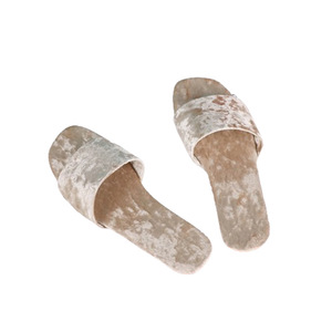 Vestido <span class=keywords><strong>de</strong></span> noche <span class=keywords><strong>de</strong></span> terciopelo nupcial para mujer, boda para <span class=keywords><strong>zapatillas</strong></span>, suela blanda, Color sólido, antideslizante, verano, fabricante al por mayor, una palabra - Product Image 5
