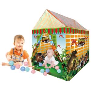 3 + Zelfassemblage Spel Tent Huis Speelgoed Kinderen Camping Dinosaurus Tent Speelgoed Met 20 Oceaanbal - Product Image 1