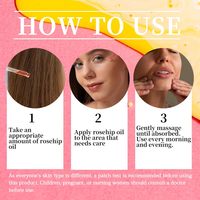 Minyak Tubuh Rosehip Label pribadi alami memperkuat penghalang kulit minyak Rosehip tekanan dingin untuk semua jenis kulit