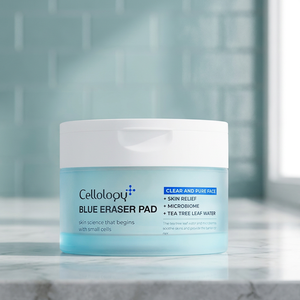 Goma de Borrar Azul 70 Unidades (181ml) Cellology |   Tónico Facial para Piel Propensa al Acné con 81% de Aceite de Árbol de Té, Alivia el Enrojecimiento, Tamaño Grande, para Adultos - Product Image 4