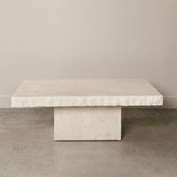Design de forme de nuage anormale surface solide table basse en marbre table d'appoint centrale en marbre pour salon