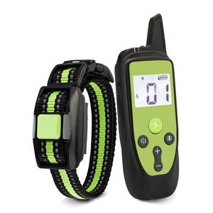<span class=keywords><strong>Collar</strong></span> de entrenamiento para perros impermeable recargable 2025 rango de 3280 pies Control remoto pitido vibración estimulación estática sostenible - Product Image 1