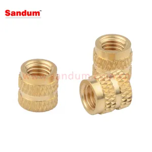 M3 M4 M5 M6 M10 Copper Blind Threaded Insert Molded In Threaded Insert With Blind End