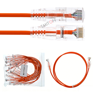 Échantillon Gratuit Câble <span class=keywords><strong>Ethernet</strong></span> Cat6 en Cuivre Ultra-Fin PVC UTP RJ45 (Options 1m/5m) - Product Image 2