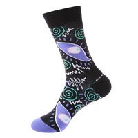 Chaussettes Cœur Saint-Valentin Whale Fashion – Chaussettes Quotidiennes Unisexe en Coton Colorées et Amusantes avec Motifs Lèvres, Rouge à Lèvres et Yeux pour Hommes et Femmes