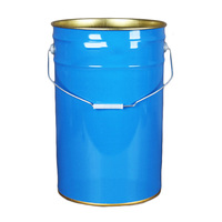 Seau à peinture pour fûts en acier chimique métallique de 25 litres avec couvercle à fleurs/couvercle à cosses