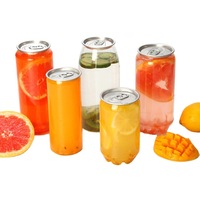 Vente en gros d'usine OEM : Canettes transparentes en PET pour boissons (jus et café) avec logo personnalisé, épaisseur 0,3 mm disponible