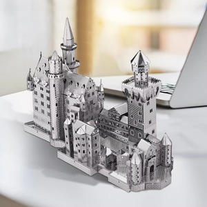 Kit de Modélisme 3D en Métal Château de Poudlard <span class=keywords><strong>Piececool</strong></span> en Acier Inoxydable avec Impression UV, Puzzle à Assembler pour Adultes et Fans - Product Image 1