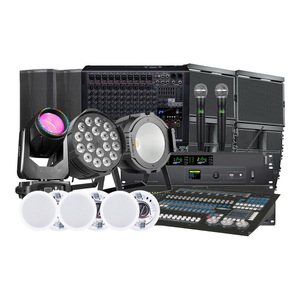Sistema de Iluminación y Sonido para Auditorios CLK de 15 y 12 Pulgadas con Rack e Interfaz DMX para Salas de Conferencias, Banquetes y Conferencias - Product Image 1