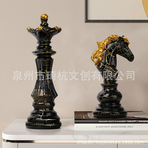 เครื่องประดับรูปอัศวินหมากรุก ทำจากเรซิ่น งานแฮนด์เมด ตกแต่งบ้าน สไตล์ร่วมสมัย ชิ้นเดียว สำหรับตั้งโชว์บนโต๊ะ ของขวัญ - Product Image 5