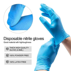 100Pcs Disposable Nitrile Gloves Latex Free for Nail Manicure Hairdressing Tattoo Preparation Nail Salon Cleaning <b>Tools</b> - Product Image 2