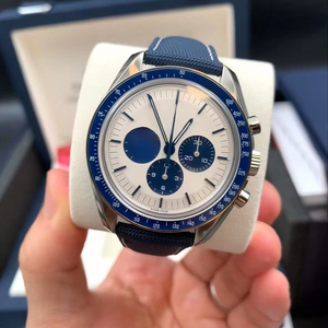 Montre mécanique automatique de luxe pour homme en acier inoxydable avec cadran analogique personnalisé de 41 mm en moissanite, affichage de la réserve de marche - Product Image 1