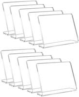 Support de présentation multifonctionnel en acrylique transparent en forme de L, imperméable, écologique, moderne, pour menu de restaurant