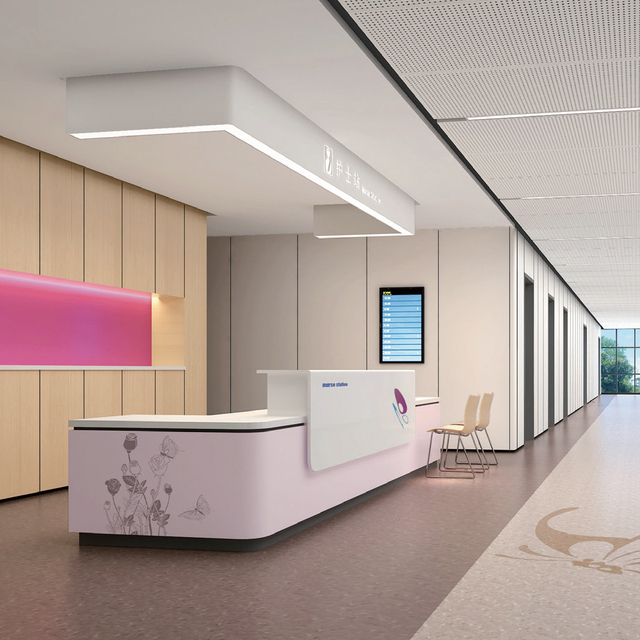 Medical Nursing Hospital Emergency Room Furniture Hospital Reception Desk Counter Nurse Station Furniture