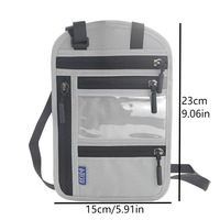 Voyage Rfid Blocage Cou Portefeuille Passeport Porte-Billets Organisateur Téléphone Poche Cartes De Voyage Portefeuille-ID Protection Couverture