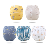 Couches lavables jetables pour bébés, 3 tailles, en coton, ajustables, lavables et réutilisables, pour bébés, filles et garçons