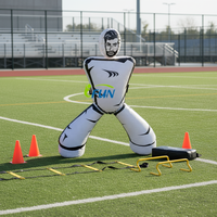 Mannequins de football gonflables en PVC durables pour adultes, forme humaine, pour l'entraînement aux coups francs, utilisation en extérieur, taille personnalisable