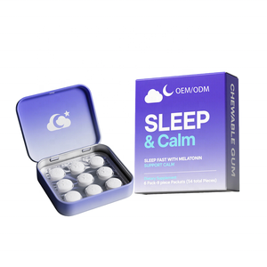 Grosir OEM gusi tidur Melatonin <span class=keywords><strong>Gaba</strong></span> bebas gula tenang lebih baik suplemen kesehatan tidur mungil tidur dan isi ulang gusi - Product Image 2
