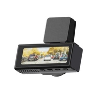 4K Videorecorder Dashcam met IPS-scherm, verborgen achteruitrijcamera, 2-weg WiFi autocamera voor en achter, 2-kanaals