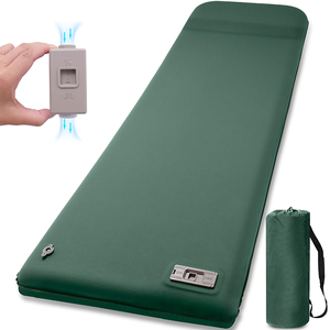 Matelas de couchage auto-gonflant pour l'extérieur, matelas gonflable en <span class=keywords><strong>mousse</strong></span> ultra-épaisse et rapide avec oreiller - Product Image 1