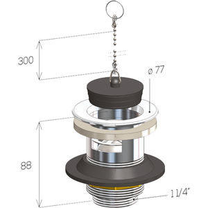 LAITON CHROMÉ 1 \ "1/4 OUTIL DE TOURNAGE Ø 80 - Product Image 3