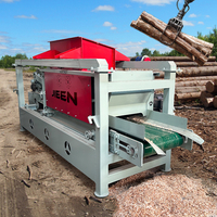 Machine industrielle à copeaux de bois JIEEN 1-1,5T/H - Système de coupe à quatre arbres pour litière pour chevaux
