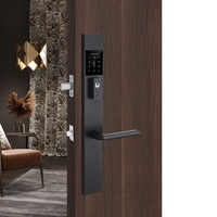 Poignées de porte modernes sans clé avec écran tactile et clavier intelligent pour porte d'entrée, villa familiale