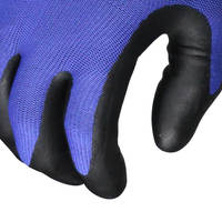 Gants de travail MaxiPact en nylon acrylique micro-mousse, antidérapants, flexibles, 22-27 cm, pour le jardinage, modèle de sécurité, vente en gros OEM
