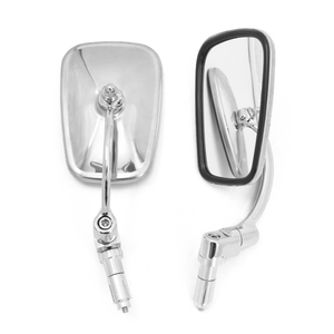 Espejo retrovisor personalizado de 10mm <span class=keywords><strong>Cafe</strong></span> Racer de acero inoxidable rectángulo Universal Vintage estilo Retro para motocicleta Prince nuevo - Product Image 5