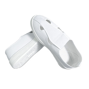 Chaussures de travail antistatiques ESD <span class=keywords><strong>Fairtech</strong></span> Factory en gros pour salle blanche, semelle souple, cuir PU épais, antidérapantes, conception à quatre œillets, sécurité - Product Image 3