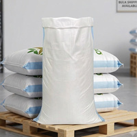 Sacs tissés en PP vierge de qualité alimentaire, durables, écologiques, résistants, avec logo personnalisé, capacité 50 kg, pour l'emballage de riz, farine et céréales