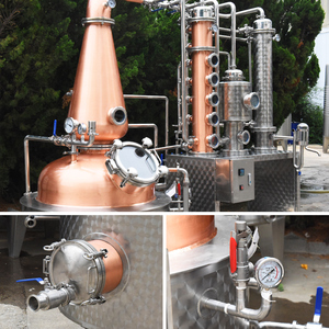Alambic en cuivre de 200 litres pour la distillation de whisky, avec moteur et chauffage électrique, distillation continue, 4,5 kW/h - Product Image 4