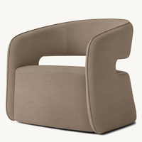 Chaise de canapé d'intérieur en velours touffeté de couleur personnalisée d'usine fauteuil de salle à manger en bois massif de chêne meubles de salon prix de gros