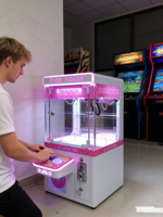 Machine à griffes mini en métal à monnayeur, jeu d'arcade de distribution de prix pour centre commercial et centre de divertissement, pour petits jouets en peluche