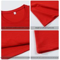 T-shirt en coton vierge personnalisé avec logo pour hommes et femmes, séchage rapide, col rond, manches courtes, tee-shirt de sport, OEM ODM, vente en gros